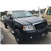 Image 2 : 2007 FORD F150 CREWCAB, BLACK, VIN# 1FTPX14V27FB24087, 223,223KMS, GAS, AUTOMATIC,