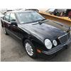 Image 2 : 2001 MERCEDES E320, BLACK, VIN #WDBJF82J51X058393, TMU, RD,CD,PW,CC,PS,PL,TW,AC,LT,SR,HS,