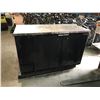 Image 1 : TRUE STAINLESS STEEL 2 DOOR MOBILE COOLED PREP COUNTER