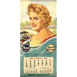  LOT OF 2 CALENDARI VEEDOL