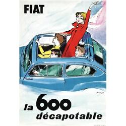  FIAT, LA 600 DECAPOTABLE