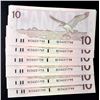 Image 2 : $10, 1989 Bonin - Thiessen, BC-57b, Gem Unc., 40 pcs.