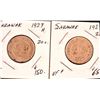 Image 2 : Sarawak 20¢ 1927h VF-XF