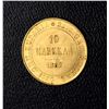 Image 2 : Finland, 1882s, 10 Markkaa, Gold, Unc