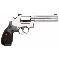 Smith & Wesson 150854 686 Plus Single/Double 357 Magnum 5" 7 Wood Stainless