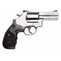 Smith & Wesson 150853 686 Plus Single/Double 357 Magnum 3" 7 Wood Stainless Steel