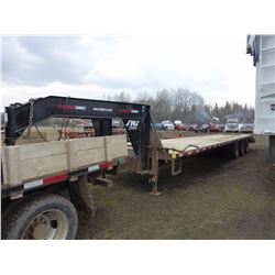 2013 SWS 36' GOOSENECK TRIDEM DUALLY FLAT DECK TRAILER