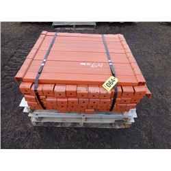 PALLET OF ORANGE PALLET RACKING