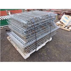 PALLET OF WIRE MESH RACKING