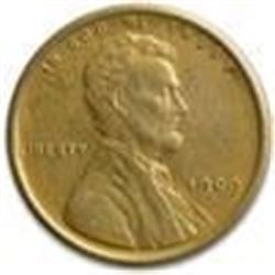 1909 VDB Lincoln Cent AU