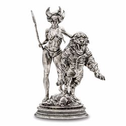 6 oz Silver Antique Statue - Frank Frazetta (The Huntress) Ltd Edition