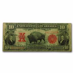 RARE 1901 $10 United States Note Lewis & Clark Bison F