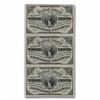 Image 1 : Crisp Uncirculated. Sheet 3 Notes 1863 3rd Issue Fractional Currency 3 Cents CU (FR#1226)