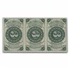 Image 2 : Crisp Uncirculated. Sheet 3 Notes 1863 3rd Issue Fractional Currency 3 Cents CU (FR#1226)