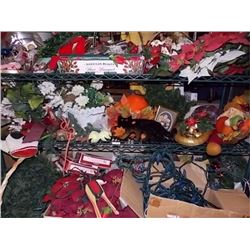 SHELF LOT OF ASSORTED SEASONAL ITEMS