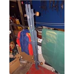 ADJUSTABLE BED ROLLER FRAME - BLUE