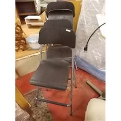 FOLDING BAR HEIGHT CHAIRS - 4 TTL