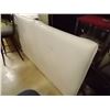 Image 3 : NEW QUEEN/KING HEADBOARD - LEATHER STYLE - WHITE