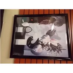 FRAMED PRINT - FLOWERS IN VASE