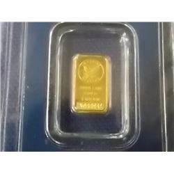 GOLD BAR -  1 GRAM .999 FINE GOLD BAR - SUNSHINE MINTING (SMI) - SECURITY PACKAGED WITH DECODER ON B