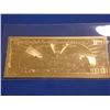 Image 2 : GOLD FOIL BILL - .999 GOLD - BEN FRANKLIN