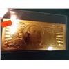 Image 3 : GOLD FOIL BILL - .999 GOLD - BEN FRANKLIN