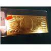 Image 4 : GOLD FOIL BILL - .999 GOLD - BEN FRANKLIN