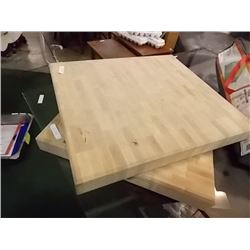 HEAVY WOOD CUTTING BOARD - 18 X 16 X 2"