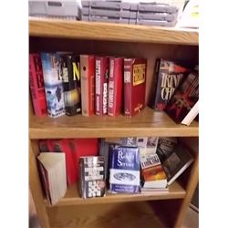 SHELF OF ASSORTED BOOKS - 2 SHELVES TTL