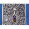 Image 1 : NECKLACE - CUSTOM MADE LARGE AMETRINE BAZEL SET IN STERLING SILVER - RETAIL ESTIMATE $200