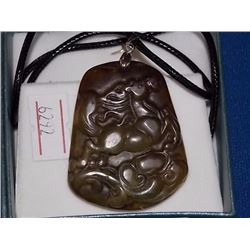 NECKLACE - WITH POLISHED GEMSTONE -  HORSE DESIGN