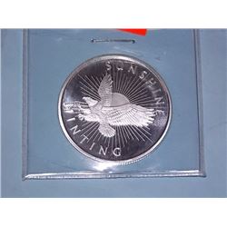 SILVER ROUND - 1/2 TROY OUNCE .999 FINE SILVER - SUNSHINE MINTING - DECODER ON BACK