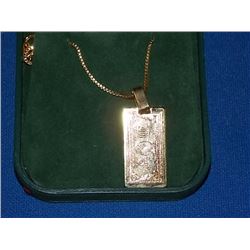 PENDANT - $100 USA BILL WITH CHAIN