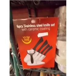 NEW STAINLESS STEEL KNIFE SET - 6 PC - GERMANY