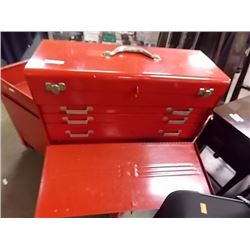 BEACH HEAVY DUTY TOOL BOX - 3 DRAWER AND CONTENTS