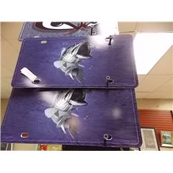 PACKAGE OF NOVELTY LICENSE PLATES -2 PER LOT- FISH