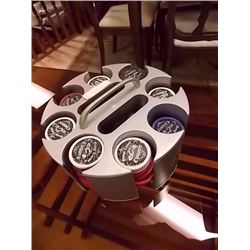 ORANGE COUNTRY CHOPPER POKER CHIPS