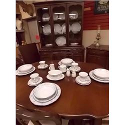 VINTAGE DINNER SET - NORITAKE - BLUE HILL - 57PC