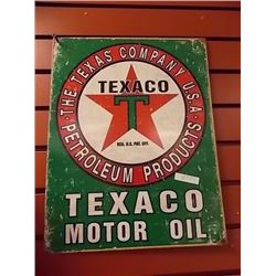 VINTAGE AUTOMOTIVE MEMORABILIA - TEXACO - METAL