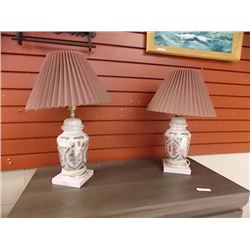 PORCELEIN TABLE LAMPS - 2 TTL