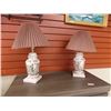 Image 1 : PORCELEIN TABLE LAMPS - 2 TTL