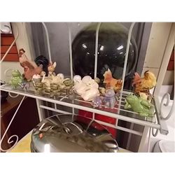 ORNAMENTS, PIIGS, DOGS, CHICKENS AND MORE 21PC TTL