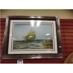 FRAMED PICTURE - TALL SHIP
