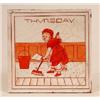 Image 1 : Four Minton Days of The Week Tiles, Tuesday, Wednesday, Thursday and Friday, by E E Houghton (4) Se