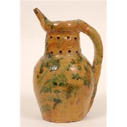 A Donyatt Pottery Puzzle Jug, dated 1897, 23 cm See illustration