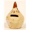 Image 1 : A Bideford Pottery Money Box, in the form of an onion, dated 1892, 11.5 cm See illustration