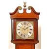 Image 1 : A Longcase Clock, the 30 cm dial with Roman numerals, subsidiary seconds dial and calendar aperture,