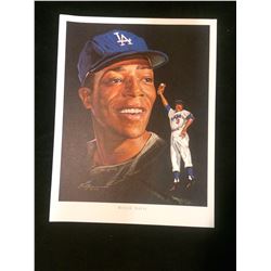 WILLIE DAVIS BASEBALL PORTRAIT 8" X 10" PHOTO