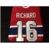Image 1 : HENRI RICHARD SIGNED CANADIANS JERSEY "11 CUPS" INSCRIBED (VINTAGE HOCKEY)
