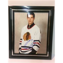 COREY CRAWFORD SIGNED  8" X 10"  FRAMED PHOTO (ROOKIE YEAR)